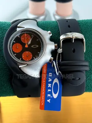 Oakley Active Chronographs Rubber Strap Watch