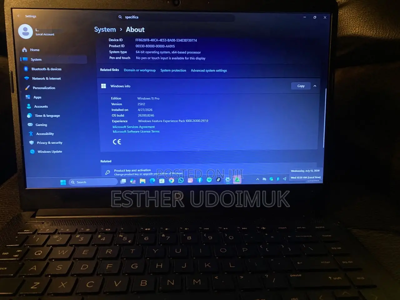 Laptop HP 14S 8GB Intel Core i3 SSD 256GB