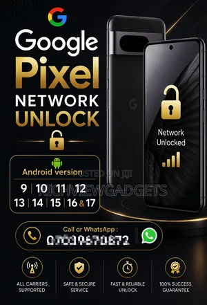 Google Pixel Network Unlock, Android Version 9-17
