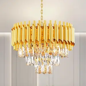 Modern Crystal Chandeliers Crystal Pendant Light 300mm 400mm 800mm