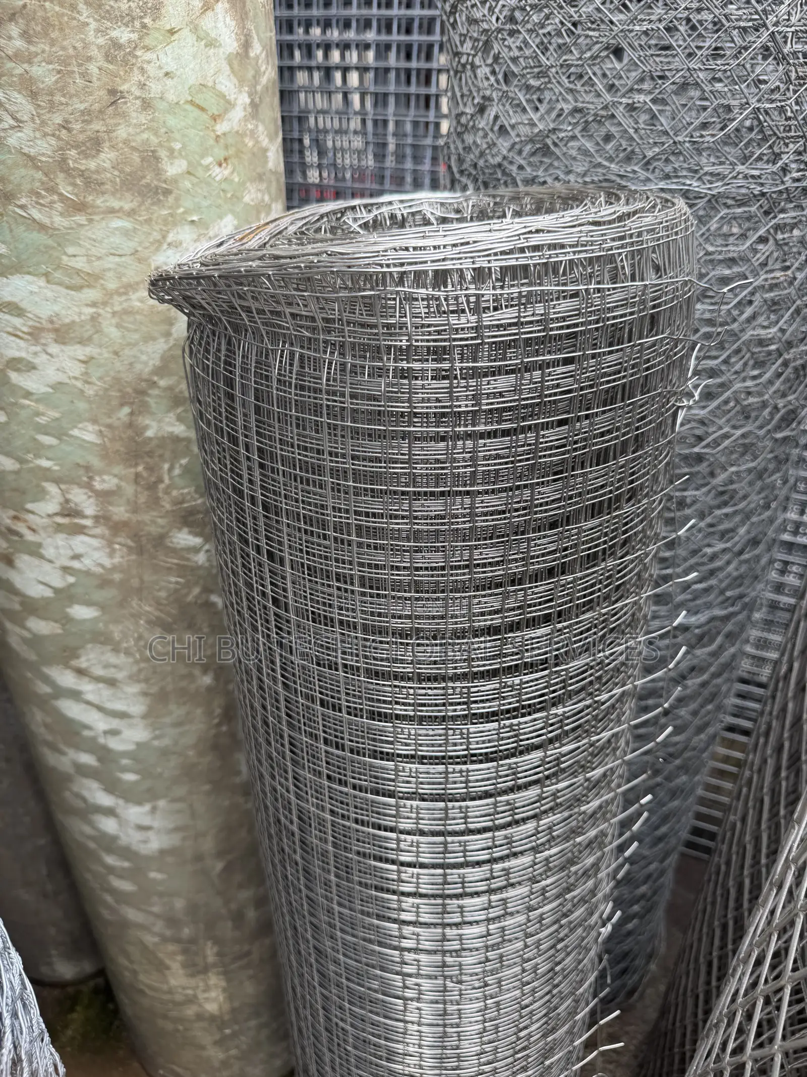 Silver-Colored Welded Wire Mesh