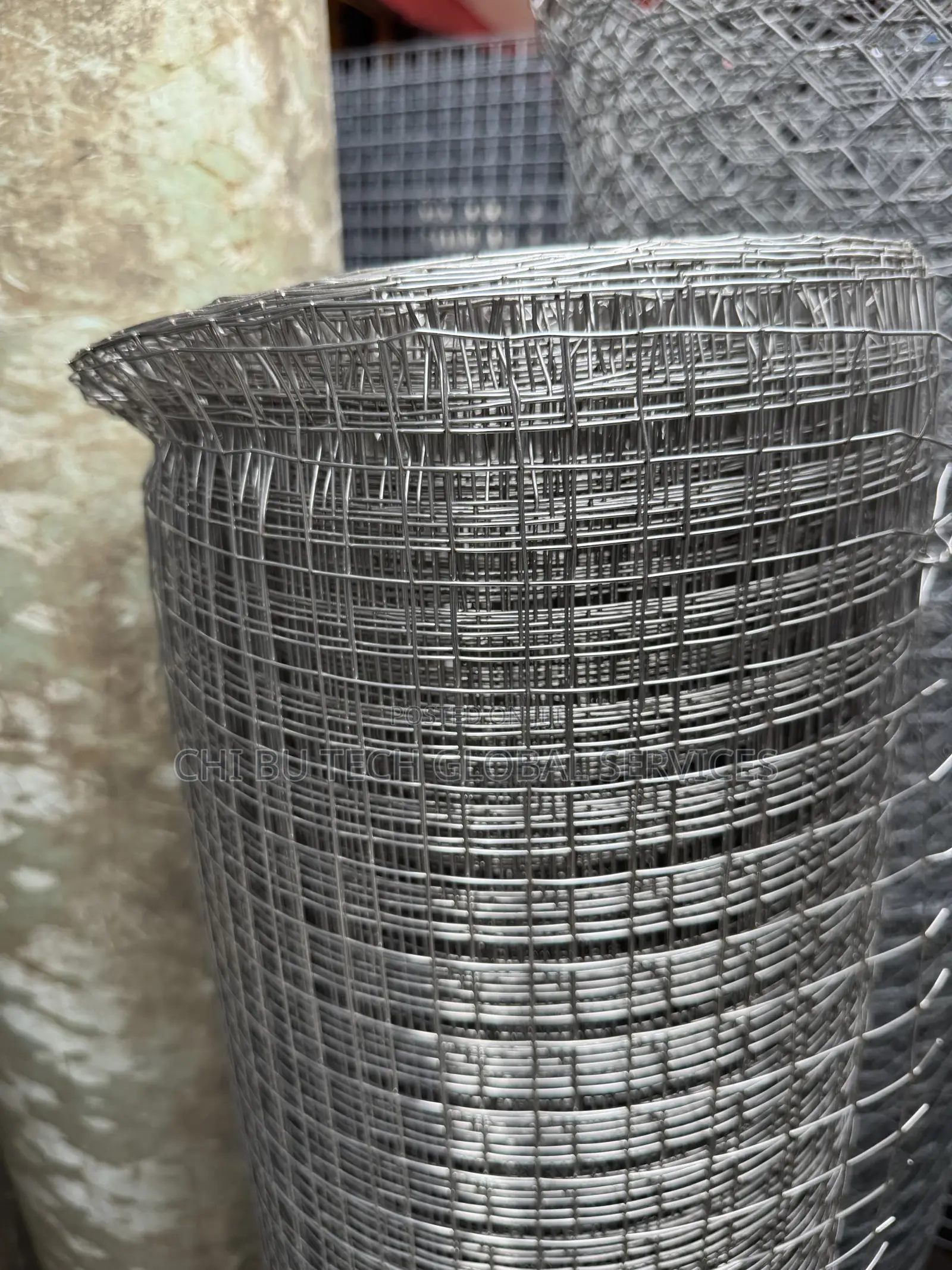 Silver-Colored Welded Wire Mesh