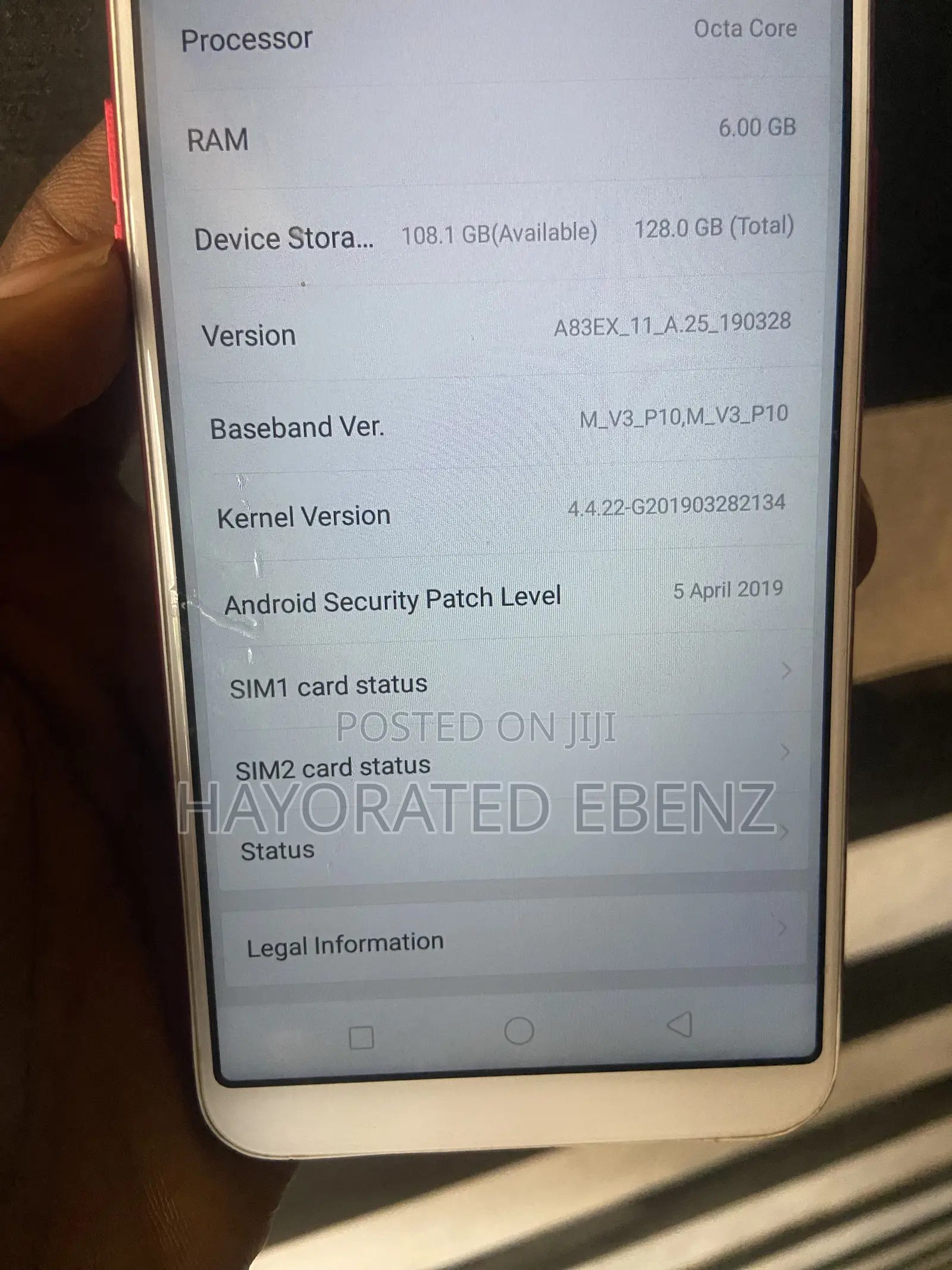 Oppo A83 128 GB Red