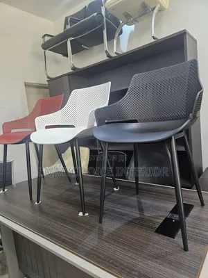 Italian Premium Plastic Chair With Iron Base