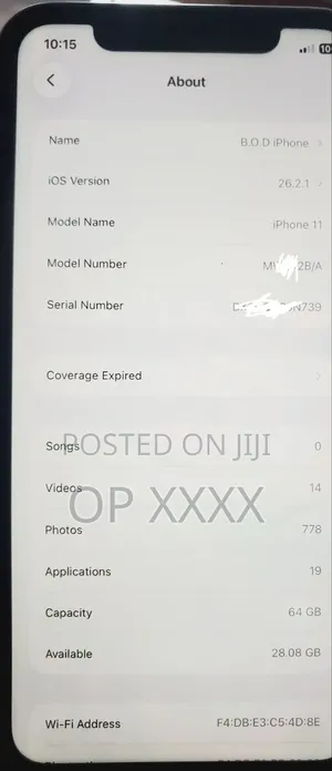 Apple iPhone 11 64 GB Blue