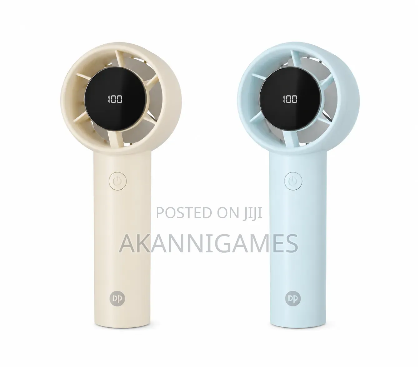 Rechargeable Handheld Fan – Digital Display, Long Battery Life