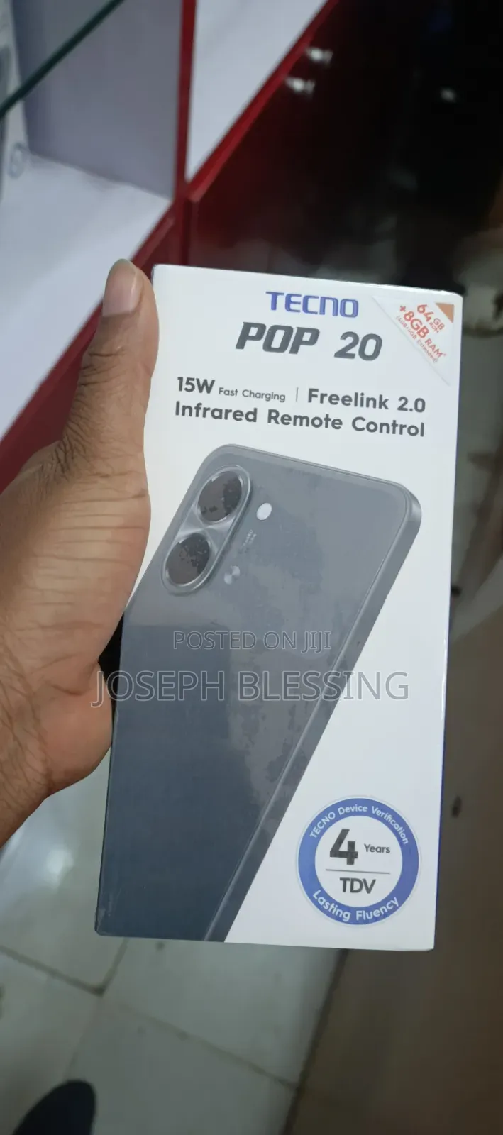 New Tecno Pop 20 64 GB Gray