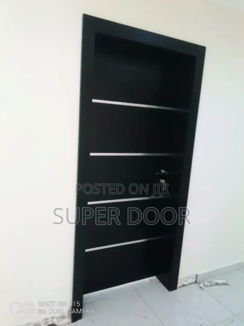 Black Wenge HDF Door With Complete Frame Only