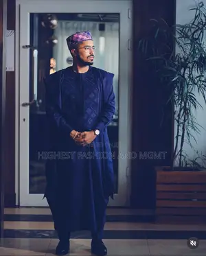 Luxury Indigo Floral Traditional Couple Set