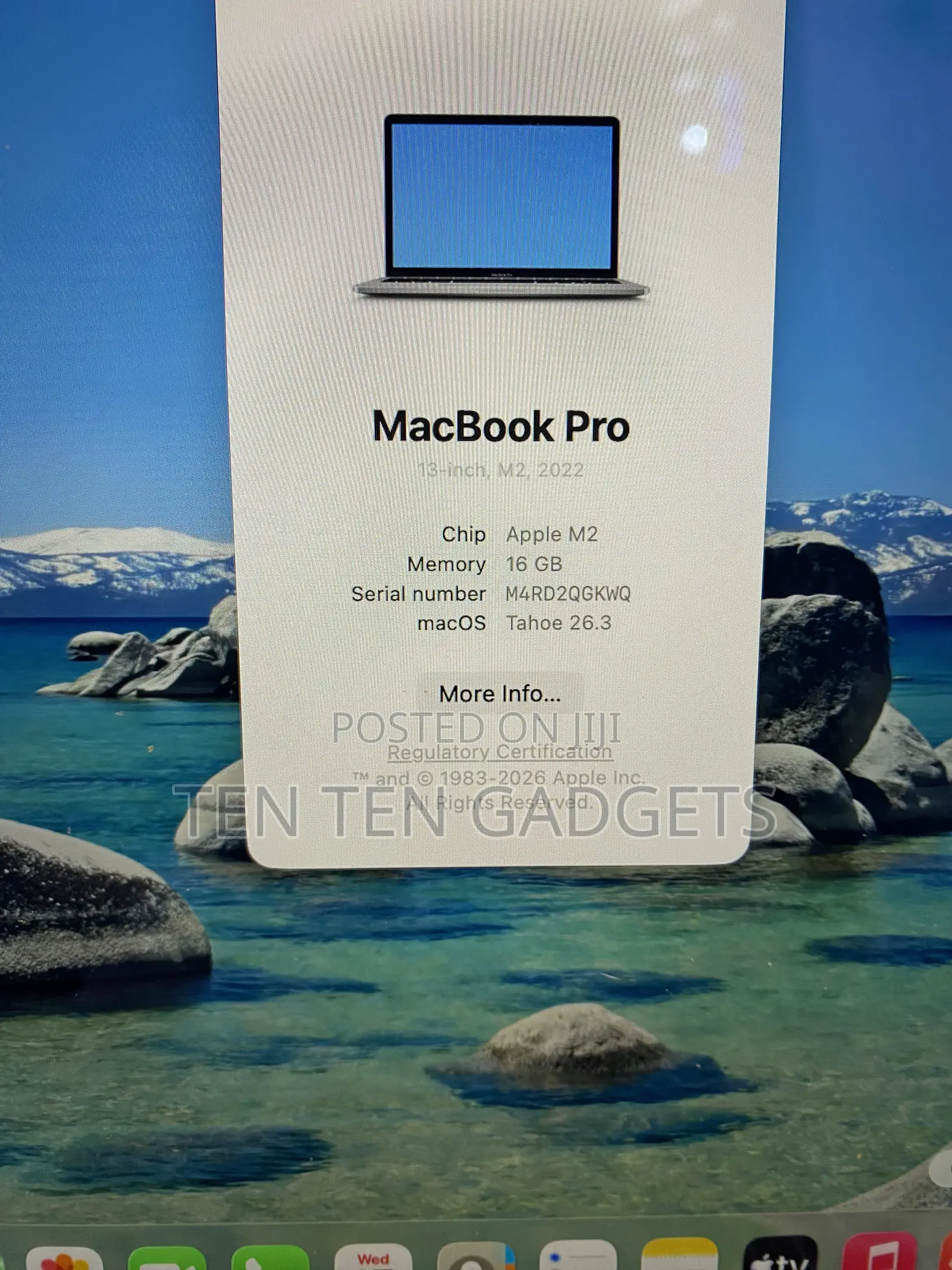 Laptop Apple MacBook Pro 2022 M2 16GB Apple M2 SSD 512GB