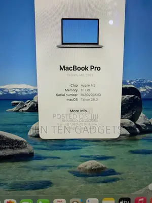 Laptop Apple MacBook Pro 2022 M2 16GB Apple M2 SSD 512GB