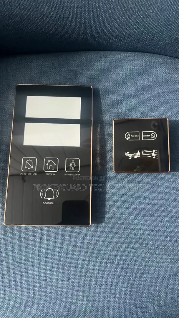 Smart Digital Hotel Room Number Plate With Touch Controls