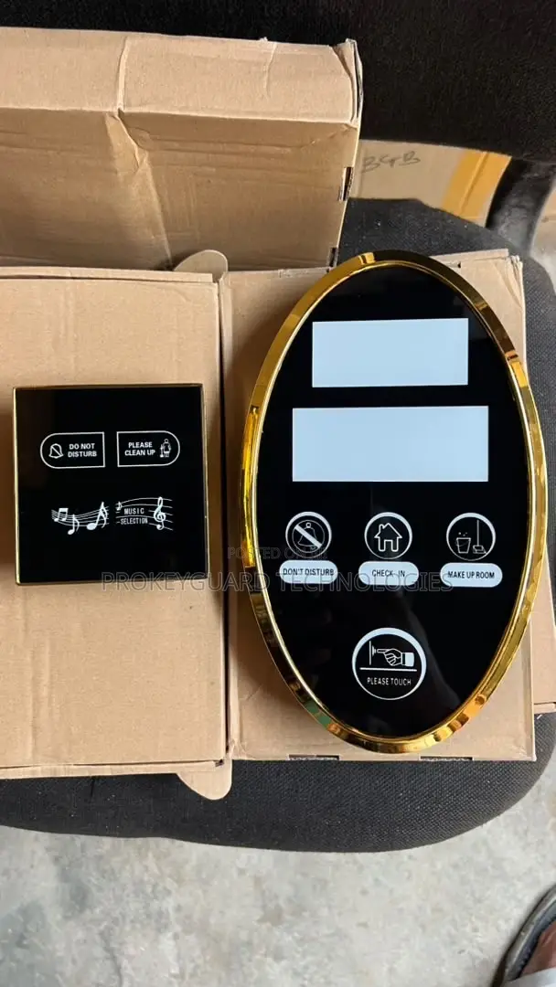 Smart Digital Hotel Room Number Plate With Touch Controls
