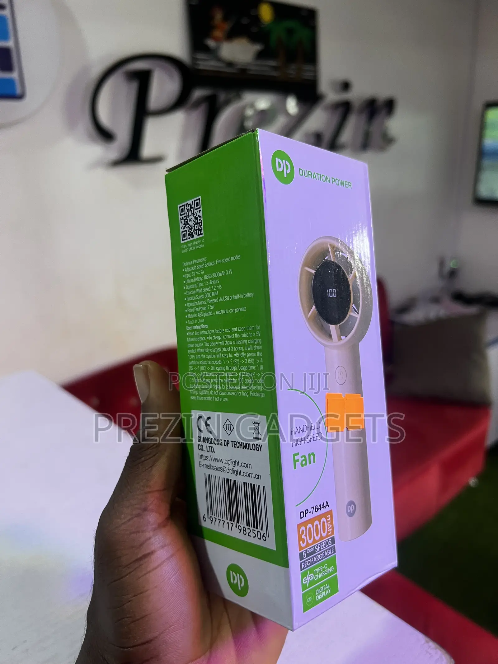 DP Rechargeable Handheld Fan