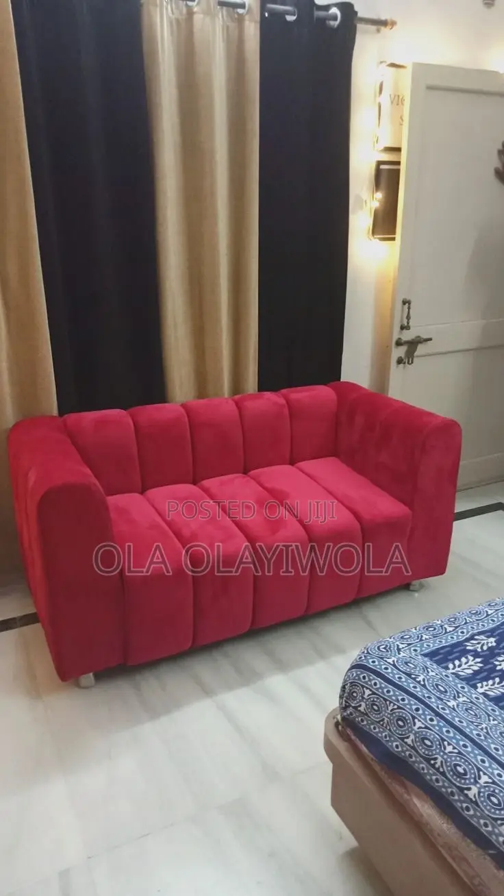 3 Seater Red Couch Designer