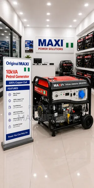 Original Maxi 10kva Petrol Generator – Model E80kwh 100% Copper High