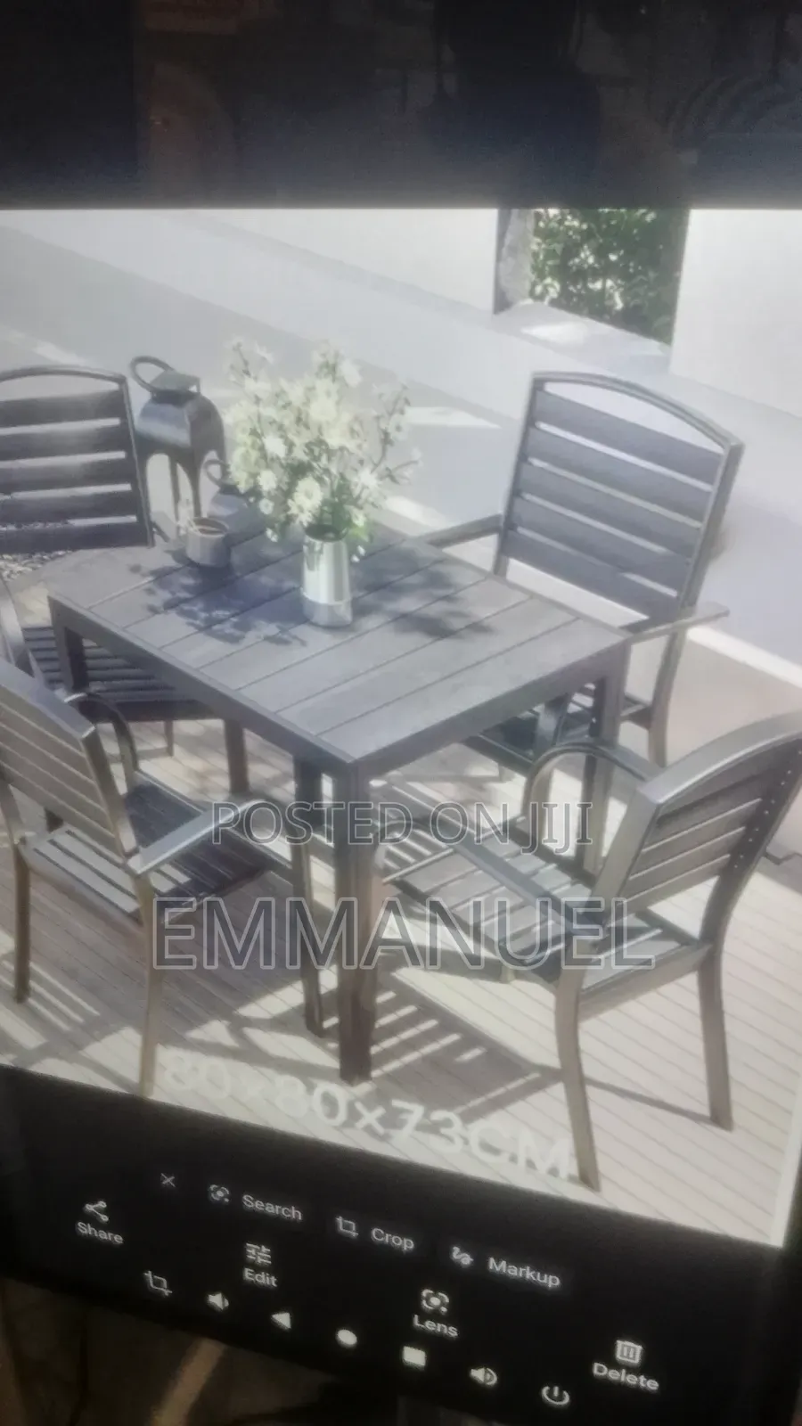 Outdoor Garden Table Set