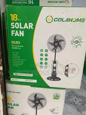 18 Inch Solar Rechargeable Fan AC/dc