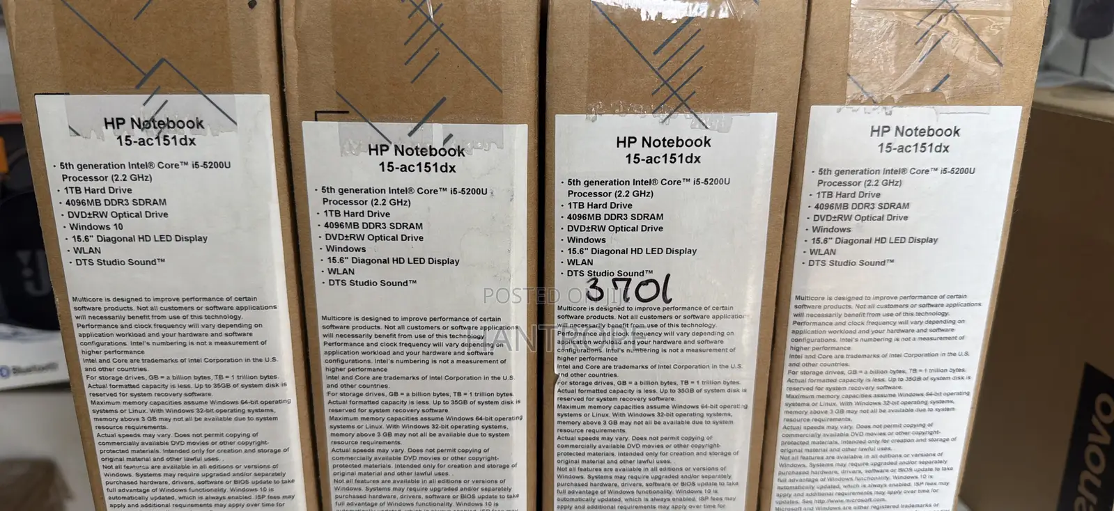 New Laptop HP 15 4GB Intel Core i5 HDD 1T