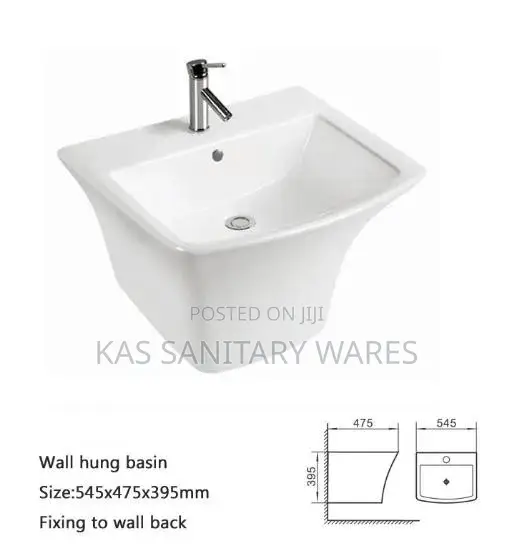 Wall-Hung Ceramic Wash Basin