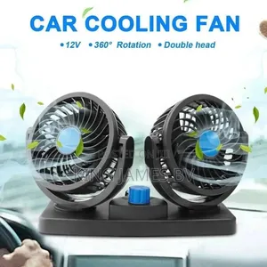 Double Headed Car Fan – Powerful Dual Cooling System