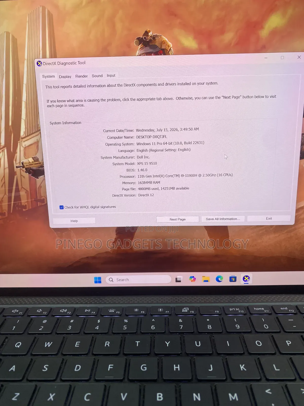 Laptop Dell XPS 15 9510 16GB Intel Core i9 SSD 512GB