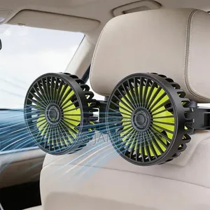Premium Double Head Car Fan – Luxury Interior Cooling Upgrade