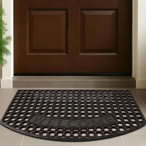 Premium Half-Moon Heavy Duty"Welcome"Door Mat – Anti-Slip Entrance Mat