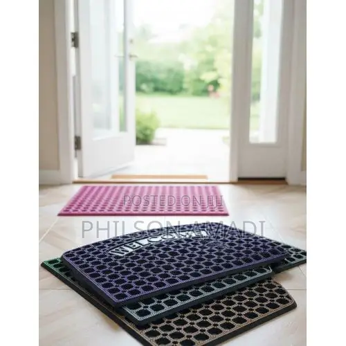 Premium Half-Moon Heavy Duty"Welcome"Door Mat – Anti-Slip Entrance Mat