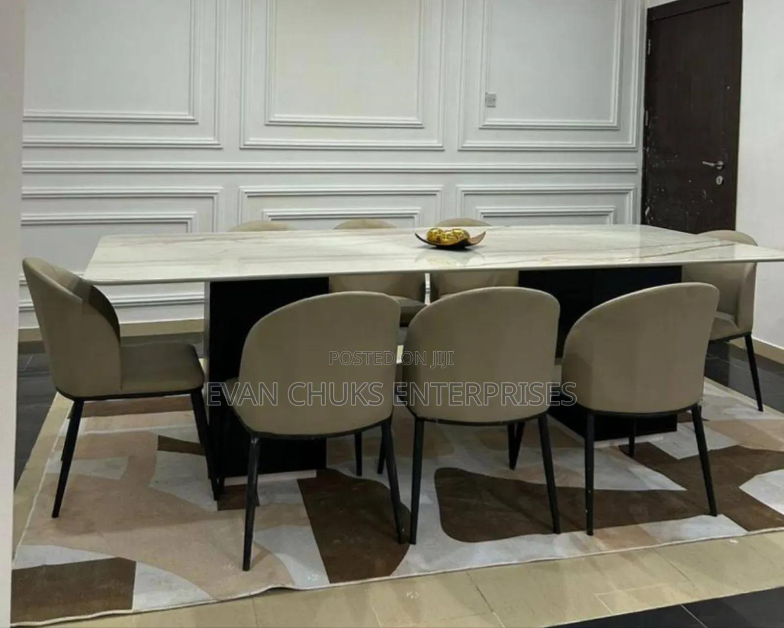 8 Seaters Marble Dining Set