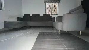 Big Grey L-Shaped Sofa | Comfy Clean