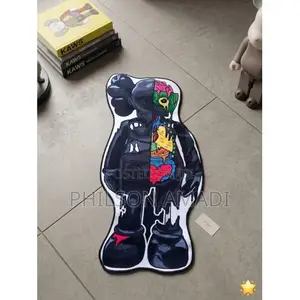 KAWS Companion Style Dissected Luxury Shaped Area Rug / Bedside Carpet