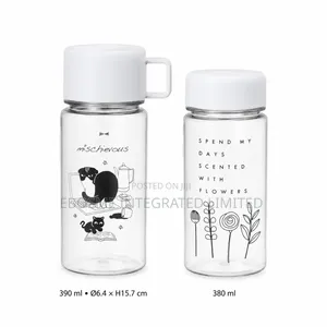 Clear Flower Drink Bottle