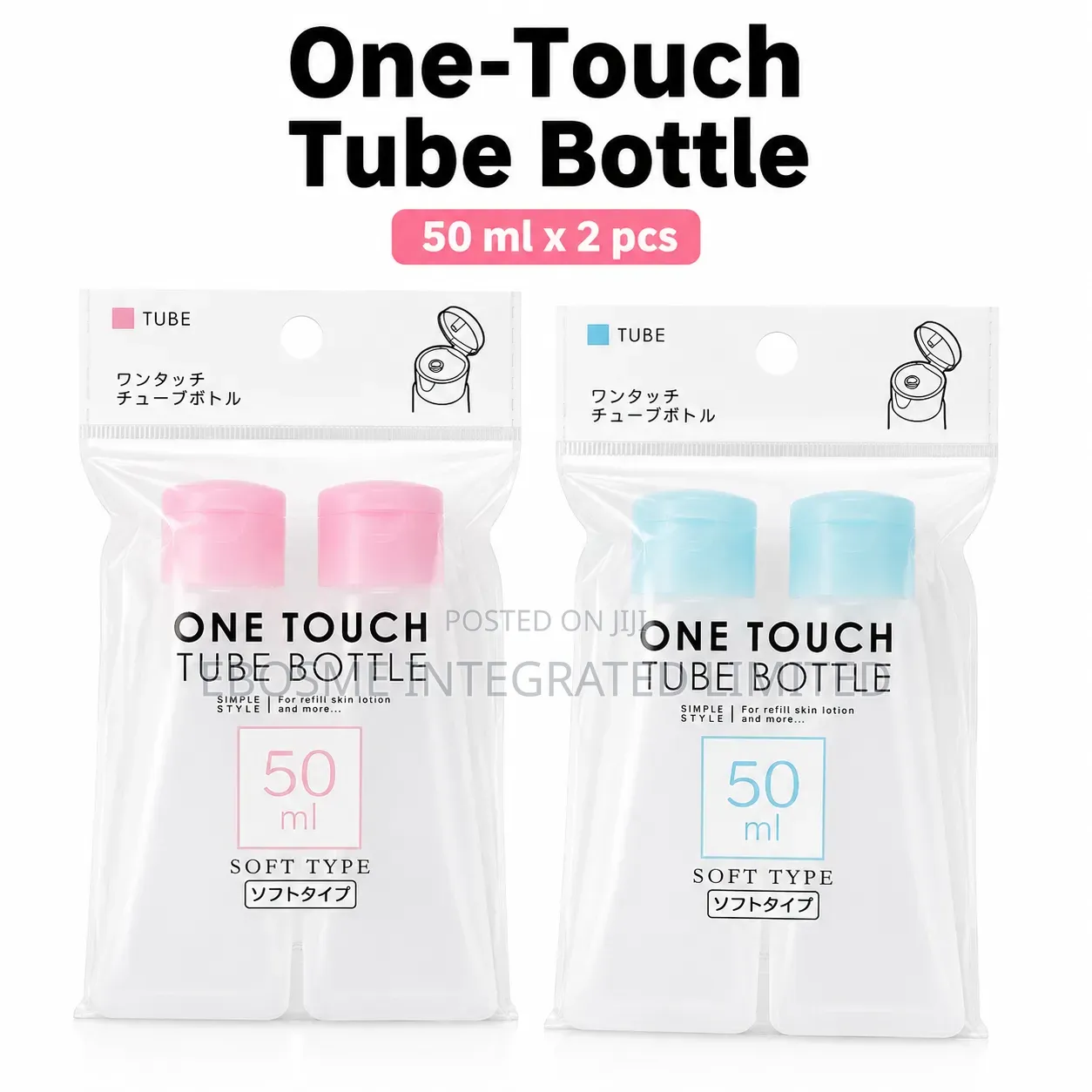 50ml One-Touch Refillable Travel Bottles