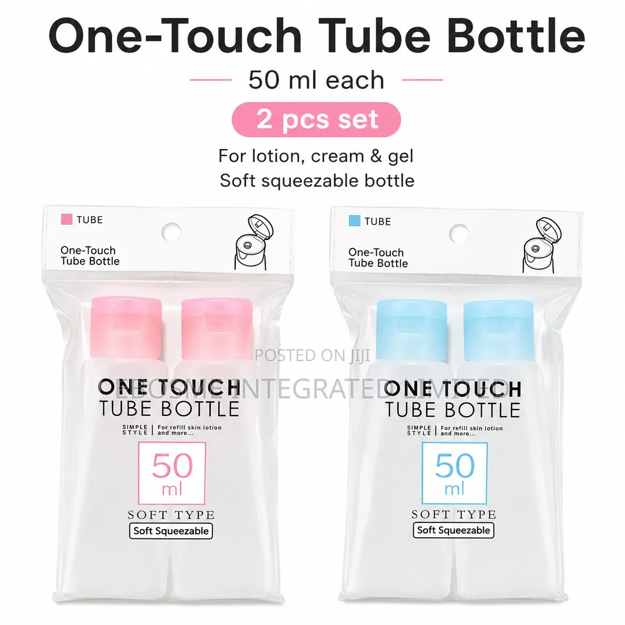 50ml One-Touch Refillable Travel Bottles