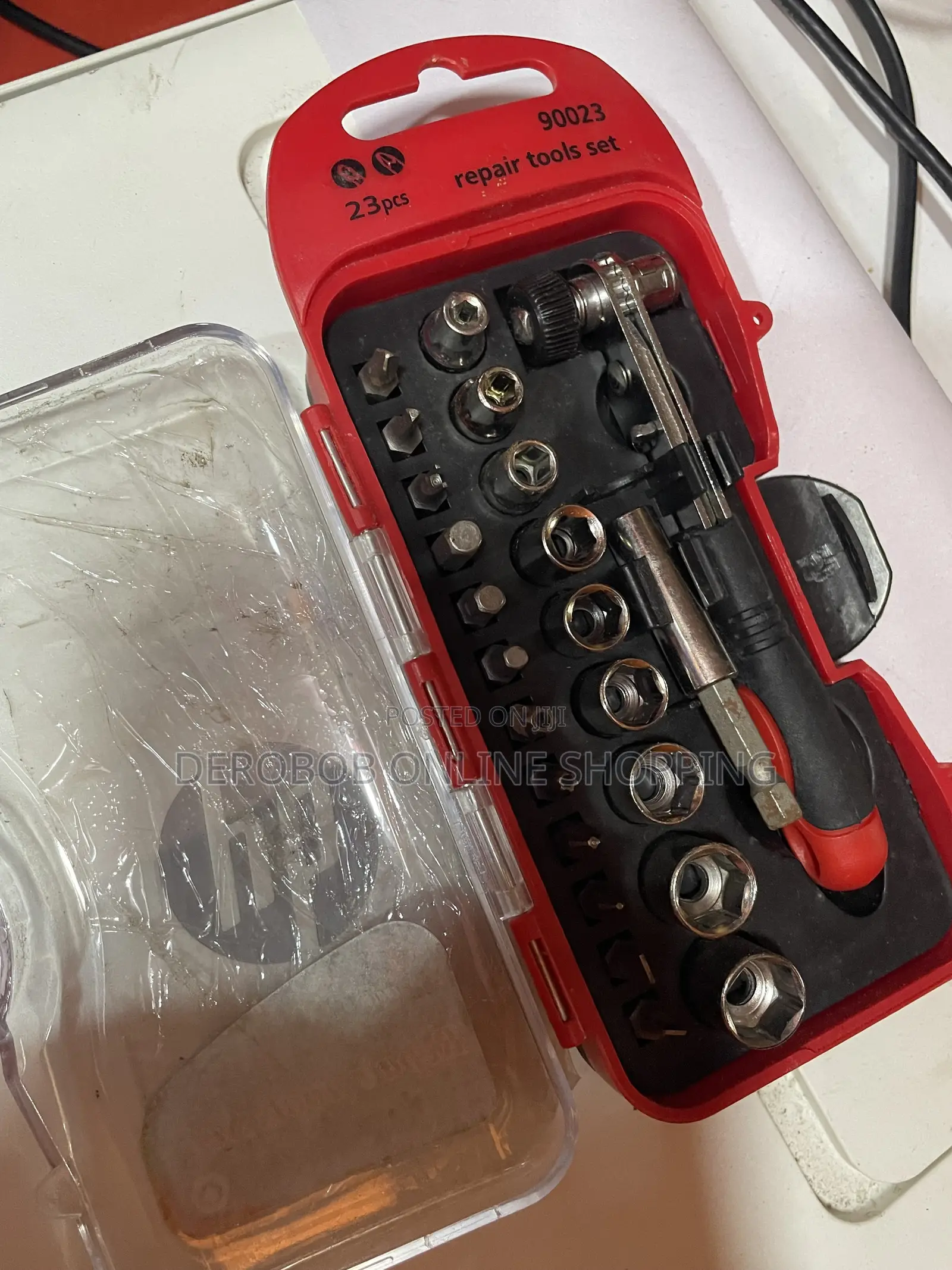 23-Piece Precision Repair Tools Set With Ratchet Screwdriver Socket