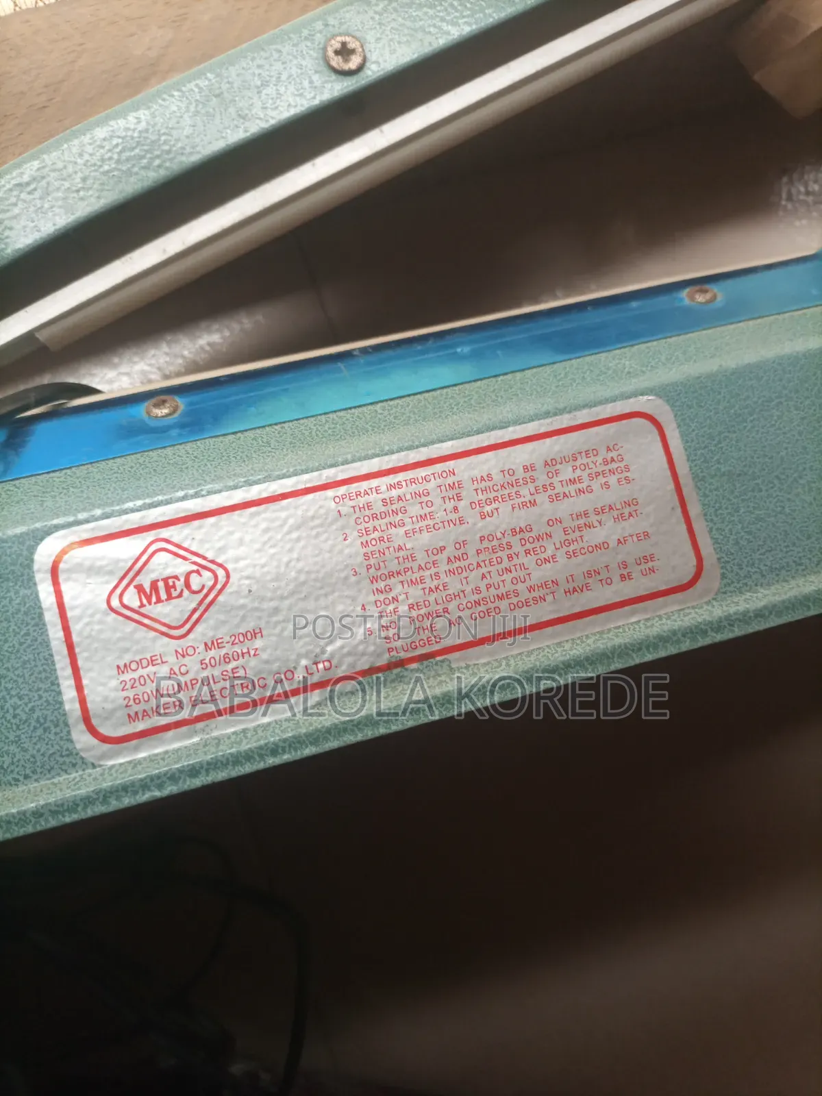 Sealing Machine