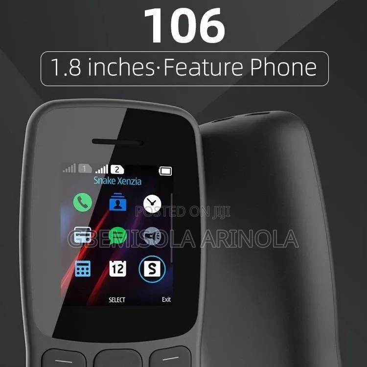 New Nokia 106 Black