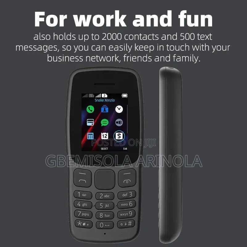 New Nokia 106 Black
