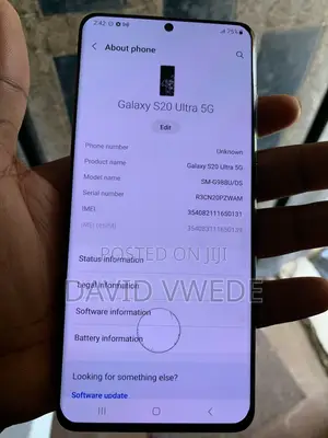 Samsung Galaxy S20 Ultra 5G 128 GB Gray