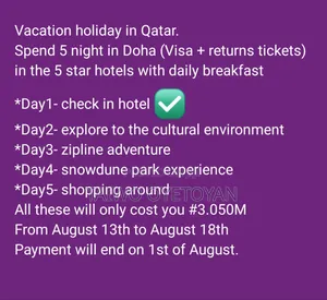 Vacation Holiday in Qatar