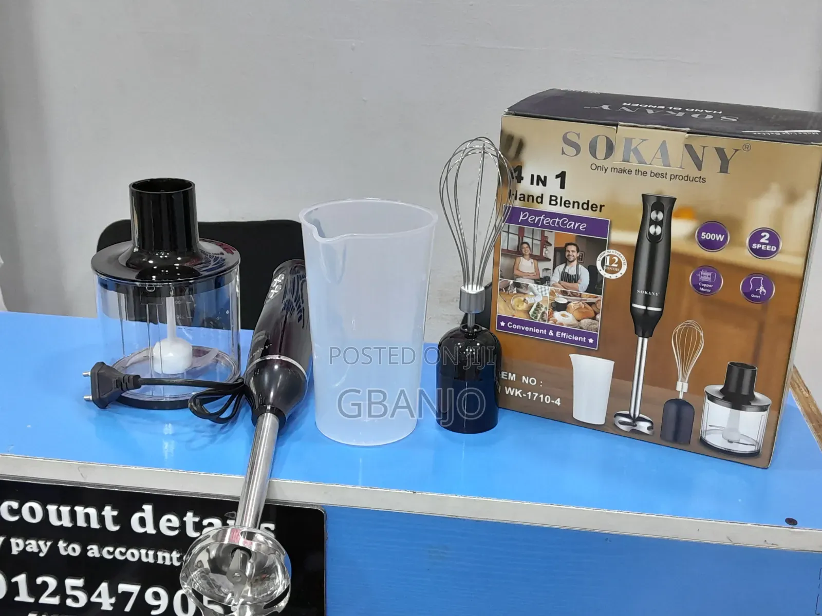 Sokany 4 in 1 Hand Blender