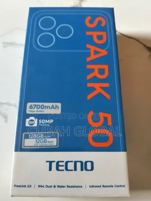 New Tecno Spark 50 128 GB Silver