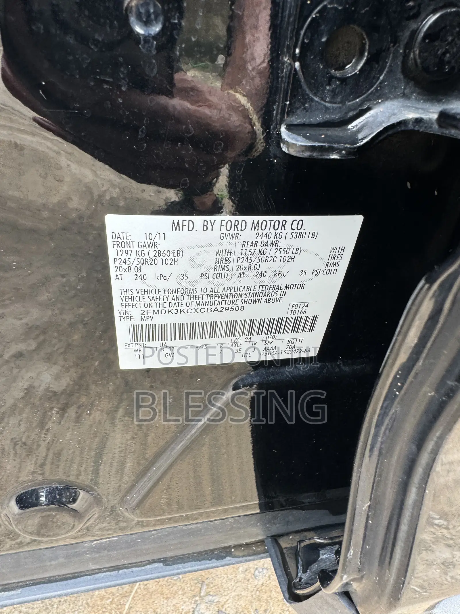 Ford Edge 2012 Black