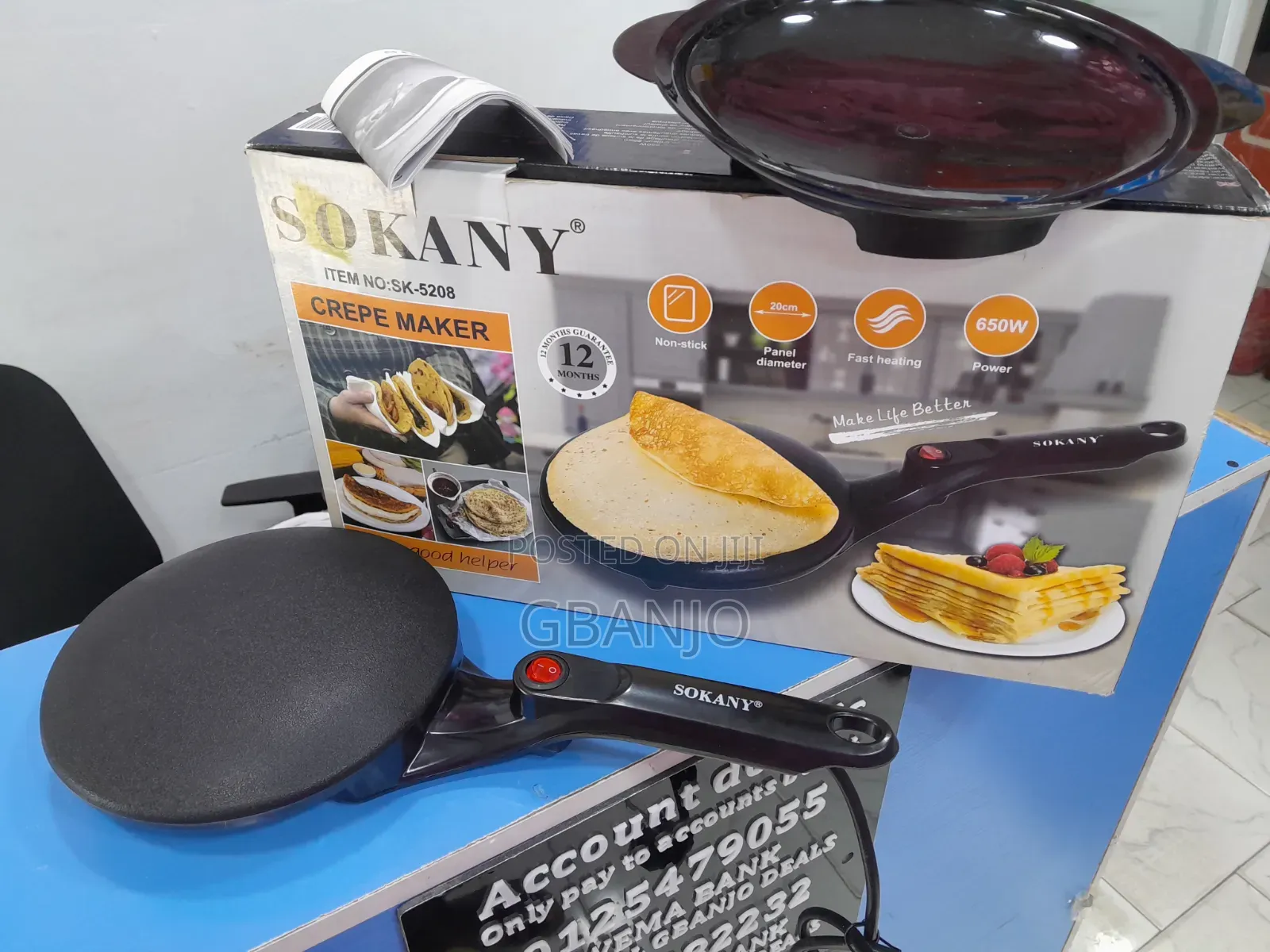 Sokany Crepe Maker