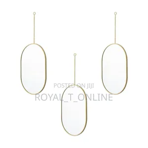Oval Decorative Mirror in Abuja. Aesthetic Wall Hanging Mirror Set