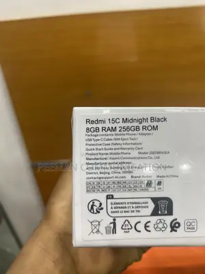 New Xiaomi Redmi 15C 4G 256 GB Black