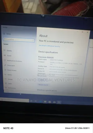 Laptop Dell Precision M4600 8GB Intel Core i5 HDD 500GB
