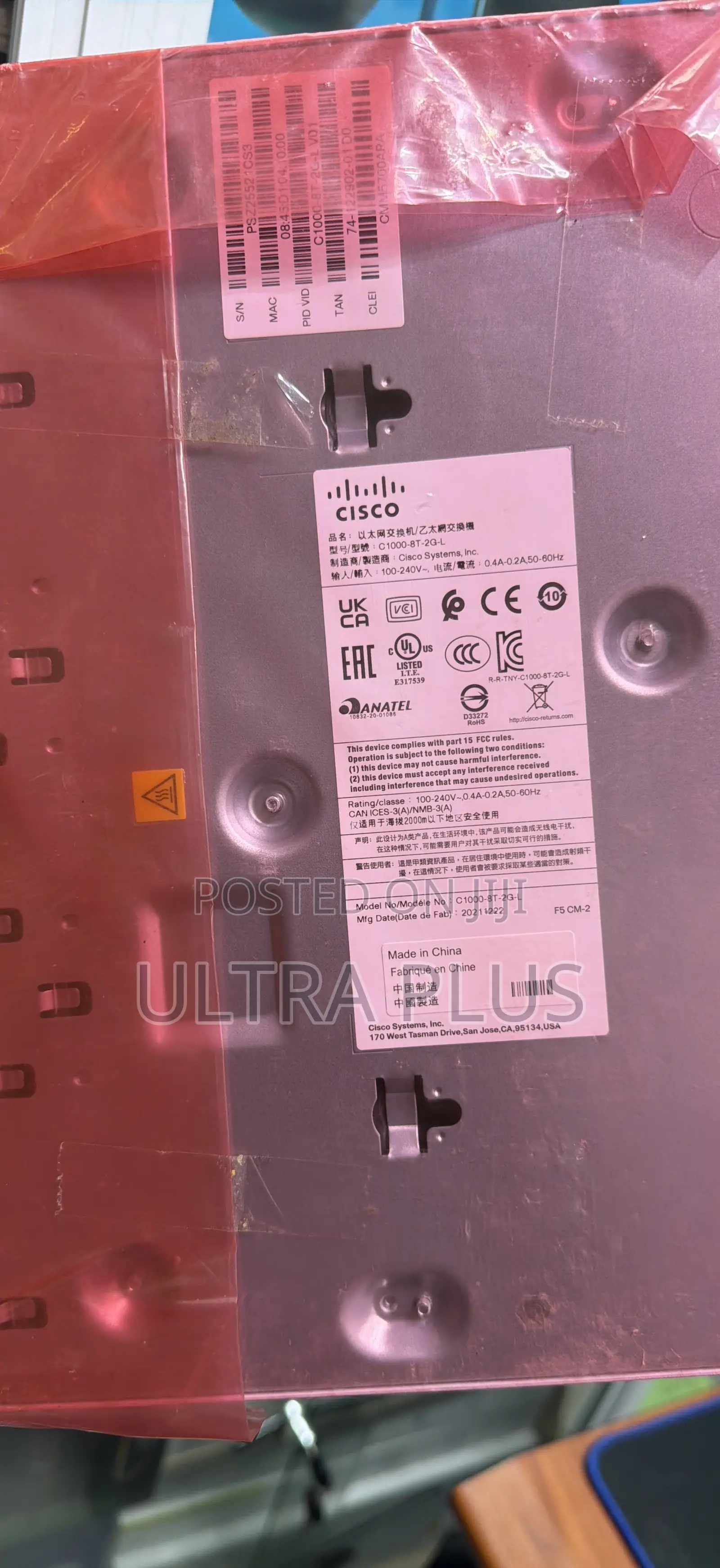 Cisco Catalyst 1000-8t-2g-L Network Switch, 8 Gigabit Ethernet (GbE)