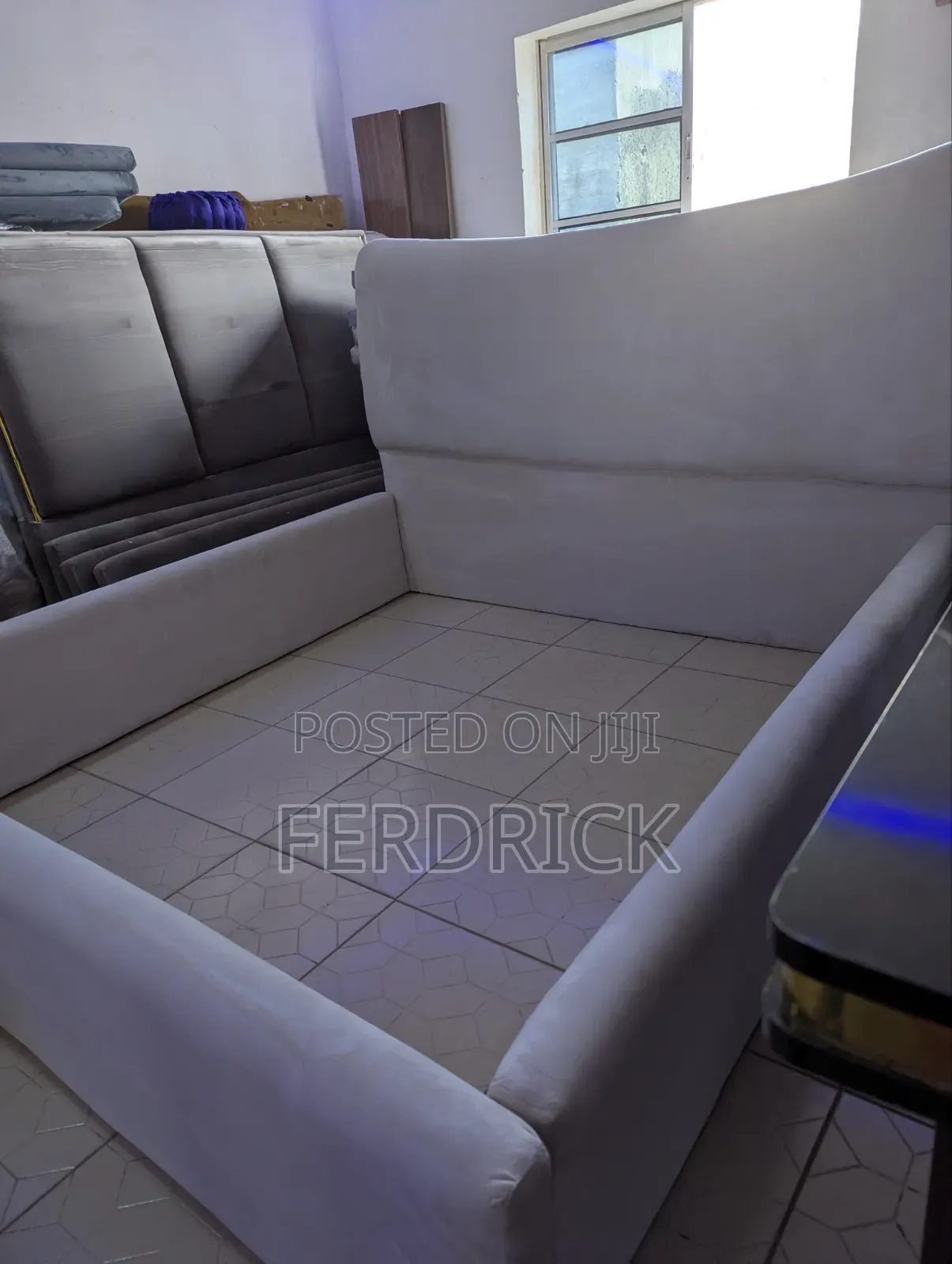 6 by 6 Fabric Bed Frame